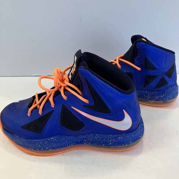 Nike Other - Nike LeBron 10 GS Superhero Hyper Blue/Orange Sneakers Women's 8, Men's 6.5